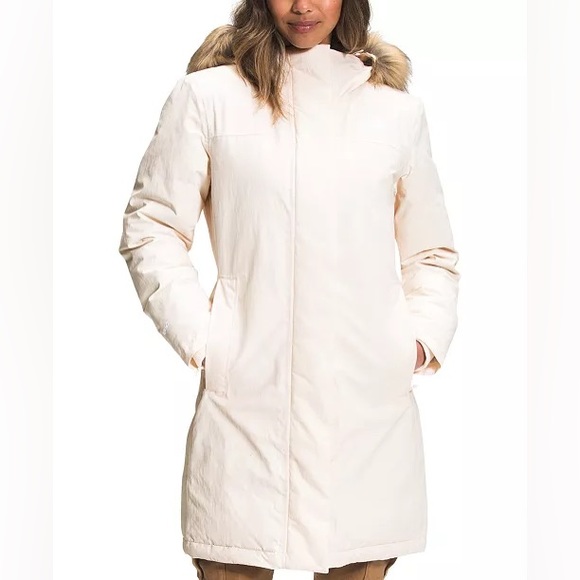 The North Face Women's Arctic Hooded Faux-Fur-Trim Parka - Picture 1 of 11